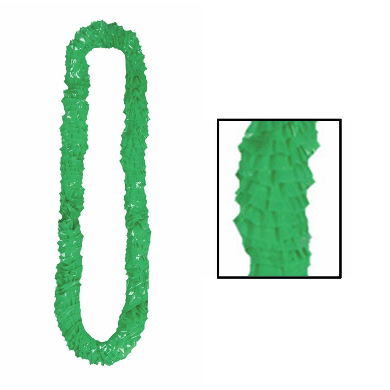 Beistle Club Pack of 144 Jungle Green Soft-Twist Hawaiian Party Lei Necklaces 36"